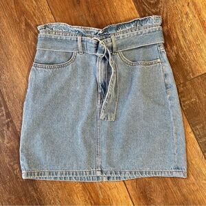 H&M | Belted Jean Skirt Sz 4